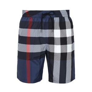 버버리 25SS 블루 체크 스윔 팬츠 8107273 BLUE CHECK