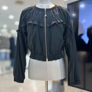 [에고이스트]러플 포인트 라운드 넥 볼륨 점퍼 ER2WZ961_DG