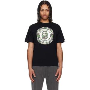 25 SS BAPE 남성 블랙 ABC 카모 비지 웍스 티셔츠 251546M213184