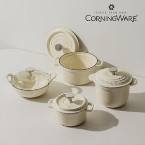 코닝웨어 르테 무쇠냄비 2종세트(16cm+20cm)
