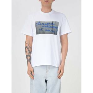 [MSGM] 남성 티셔츠 3840MM135257002 01 화이트 /6