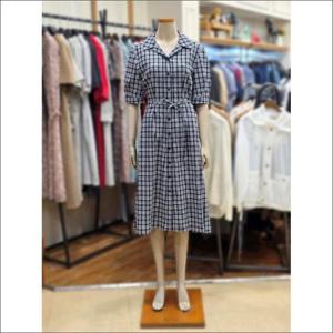 BCBG 세이브존02 카라 체크 원피스 B5C7O602