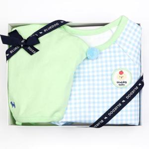 HP블루독베이비25년FW BL)체크도기세트바디슈트 45A7004016
