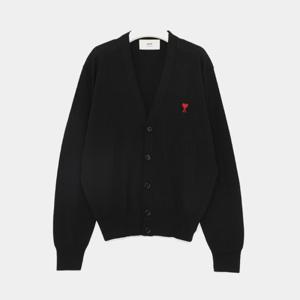 아미 25SS 레드 하트로고 울 남성 가디건 BFHKC111 KN0025 001