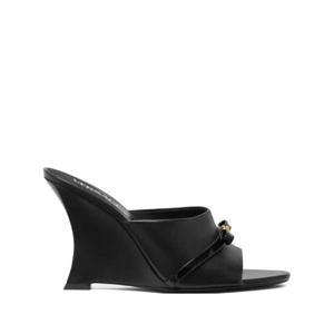 베르사체 Black Gianni Ribbon 95 Leather Mules 10161961A02310 TP719827170