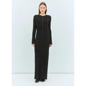 25 FW 아크네 여성 오픈 백 맥시 원피스 acn0258007blk