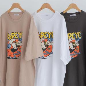 [시드마켓]빠이 데일리 박시 반팔티 401P132S 빅사이즈 여성 506