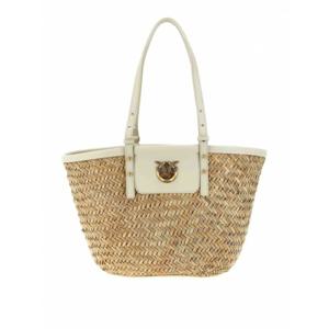 [PINKO] 라프리마 여성 크로스 바디 가방 러브 썸머 바스켓 숄더 백 103324A1RLZ14Q 화이트 /8