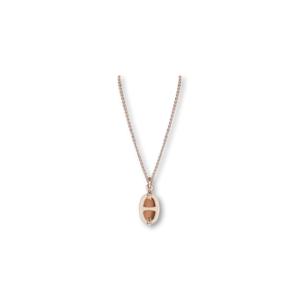 [라운지엘] 에르메스 Mini Maillon 펜던트 네크리스 마롱 글라세 로즈골드 H100053FO55