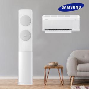 삼성 AI 투인원 인버터 무풍 클레식 2in1 에어컨 17+6평 가정용 AF70F17D11GRS 실외기 리모컨포함