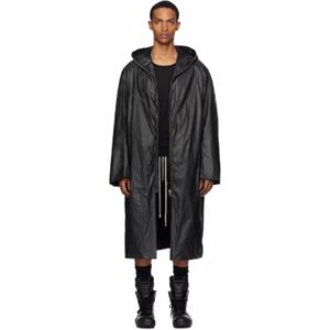25 FW 릭오웬스 남성 블랙 콘코르디안 맥 코트 252232M176002