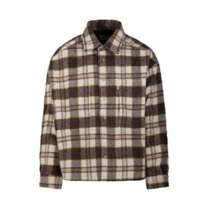 본사이 로고 태그 체크 재킷 FW24SH002003 BEIBEIGE TP945144482
