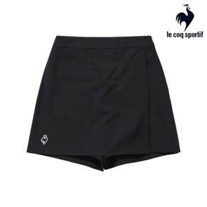 [르꼬끄] 여성 랩스커트 레귤러핏 4부 숏팬츠 QQ122THP31_BLK