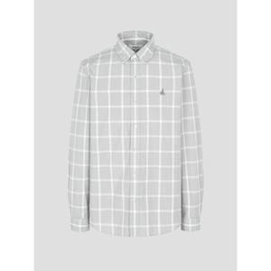 [빈폴멘] 하운드투스 그리드 체크 셔츠  그레이 (BC4764O013)