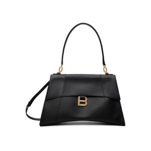 25 FW 발렌시아가 여성 블랙 미디엄 아워글래스 핸드백 251342F046001