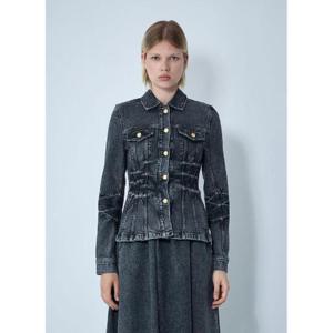 25 FW 가니 여성 스트레치 데님 재킷 gan0260016blk