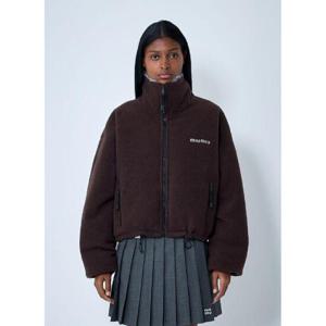 25 FW 미우미우 여성 집업 플리스 재킷  miu0262098brn