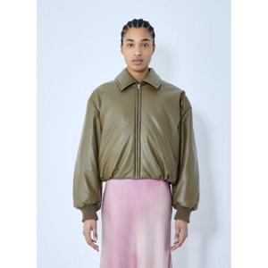 25 FW 아크네 여성 코티드 보머 재킷  acn0259024brn