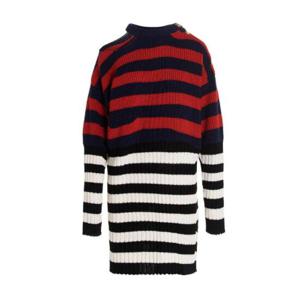 Balmain 스트라이프 골지 비대칭 미니 드레스 WF0RF020K339 MAU TP946368179
