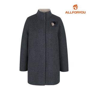 [올포유] 여성 이중지 하이넥 핸드메이드 코트 ALCTL9311-804