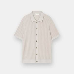 [지오다노]맨즈 남 크로셰 반팔 가디건 055536