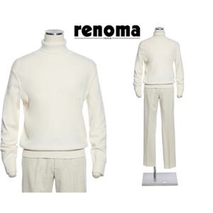 [레노마캐주얼]F/W 한정수량 부드럽고따뜻한 양모100 긴목목폴라 아이보리컬러 RPDMKT62A EK365