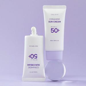[참존/눈시림없는선크림] 톤업핏 세라마이드 선크림 50ml 2개 / (SPF 50+ PA++++)