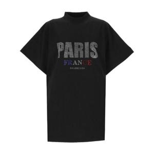 Balenciaga T-shirts and Polos Black 787349TRVL51000
