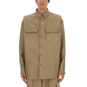 오프화이트 긴팔 셔츠 OMES005 BEIGE
