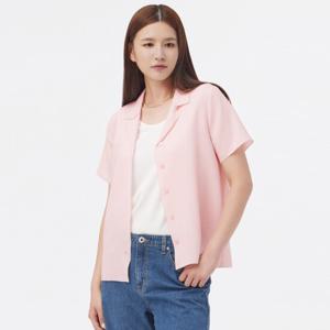 [빌드]BPMB436 깃털 엠보 셔츠/빅사이즈/미시/여성/여름