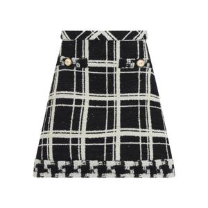 발렌티노 가라바니 미디 스커트 6B3RACM190N 0NA BLACK
