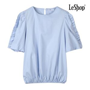 르샵  노카라 프릴 소매 밴딩 블라우스 (BP7BL075A)