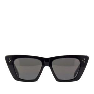 셀린느 블랙 렉탱귤러 스모크 선글라스 CL40187I 01A