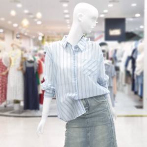 [ab.f.z]포켓 포인트 롱 셔츠 블라우스 FSPZZ5B462