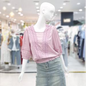 [ab.f.z]레이스 밴딩 칠부 블라우스 FSPZZ2B342