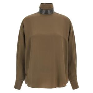 브루넬로 쿠치넬리 탑 A00254017 Brown