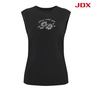 [JDX] 여성 매쉬 패치 기본 슬리브리스(X2TSU6558BK)