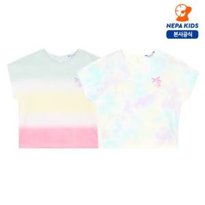 [네파키즈]컬러풀 크롭 티셔츠 KK45312