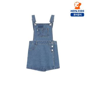[네파키즈]여아 데님 멜빵 랩팬츠 KK41711