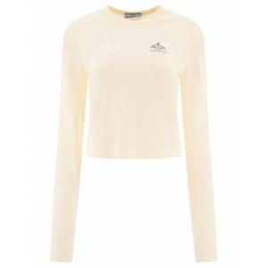 [PRADA] 라프리마 여성 프린트 저지 티셔츠 34665 S OOO 15S8F058L 화이트 /3