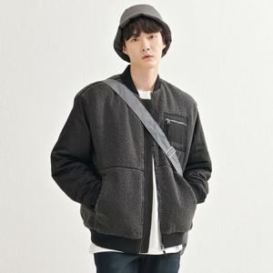 [체이스컬트]남성 양털 소매배색 항공점퍼-AFAK4114D0L