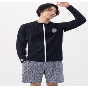 [아레나수영복] 스키퍼 레저 집업 래쉬가드 세트 A4BM1PC03BLK