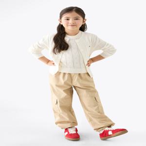 미니 케이블 크루넥 가디건