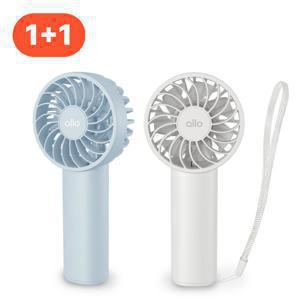 알로코리아 주식회사 [1+1 / 2개] 알로코리아 휴대용 어린이용 미니 선풍기 F3A 무선 핸디 핸드 손풍기