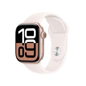 Apple 애플워치10 42mm, GPS(로즈골드 알루미늄,라이트 블러시 스포츠밴드, M/L)-[MWWJ3KH/A]