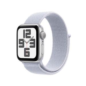 Apple [여름방학 행사] 애플워치SE 40mm, GPS (실버 알루미늄, 블루 클라우드 스포츠루프, Regular)-[MXEE3KH/A]
