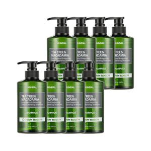 쿤달 쿤달 티트리 앤 마카다미아 딥 클렌징 지성 샴푸 체리블라썸 500ml x8개