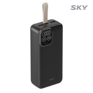SKY 스카이 필 22.5W 고속 충전 LCD잔량표시 30000mAh 대용량 보조배터리 PD30 USB C타입 갤럭시 아이폰 캠핑 차박