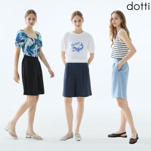 [도티 dotti] 도티 여성 25SS 린넨 블렌디드 버뮤다 팬츠 3종 (MW5W)