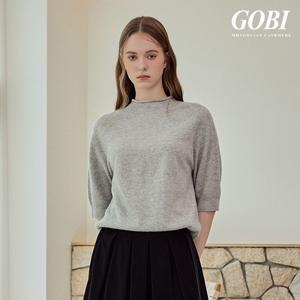 [역시즌 최저가][런칭가 159000원]고비(GOBI) 캐시미어 100 홀가먼트 5부 풀오버